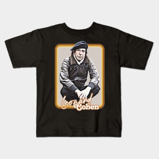 Leonard Cohen // Retro Original Fan Art Design Kids T-Shirt